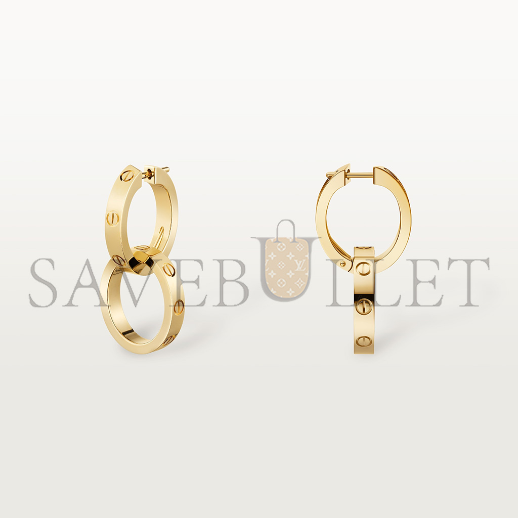 CARTIER LOVE YELLOW GOLD EARRINGS B8301499